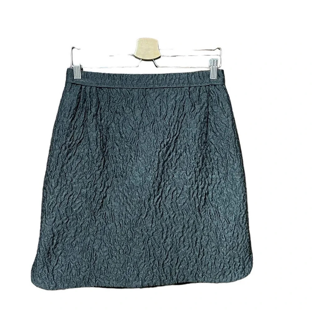 Giambattisa Valli Gonna Black Jacquard Skirt Size 44 / US 8‎